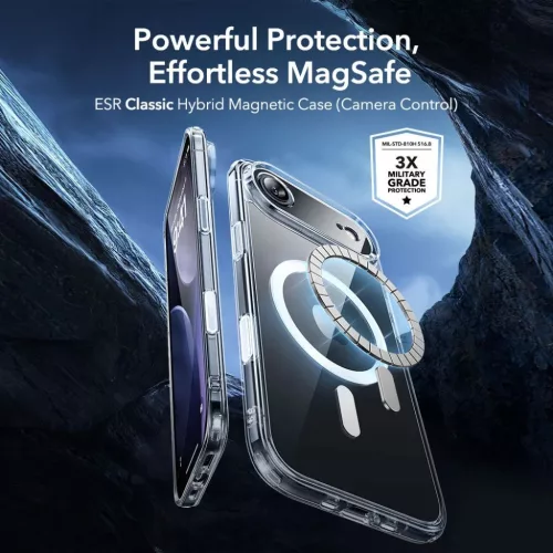  iPhone 17 Air Átlátszó Esr Classic Hybrid Magsafe & Edzett Üveg t-4894240288542 2 kép