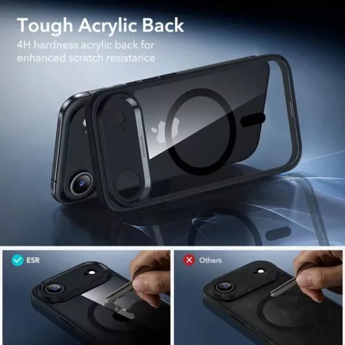  iPhone 17 Air Átlátszó/Fekete Esr Classic Hybrid Magsafe & Edzett -4894240289044 7 kép