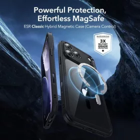 iPhone 17 Pro átlátszó/fekete ESR Classic Hybrid Magsafe & Edzett -4894240289082 2 kép