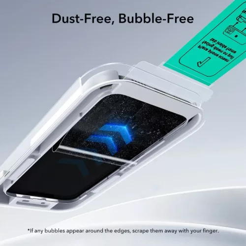  iPhone 17 Air Átlátszó Edzett Üveg ESR UltraFit 2-pack üvegfóli-4894240287743 3 kép