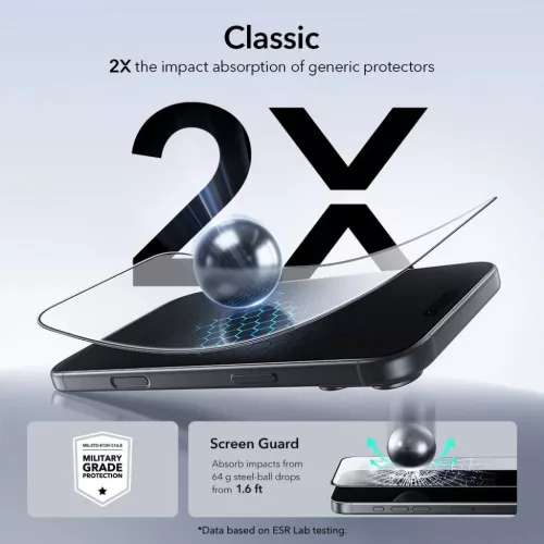 Apple iPhone 17 Pro Max Átlátszó ESR Ultrafit Edzett Üveg 2-csoma-4894240287729 4 kép