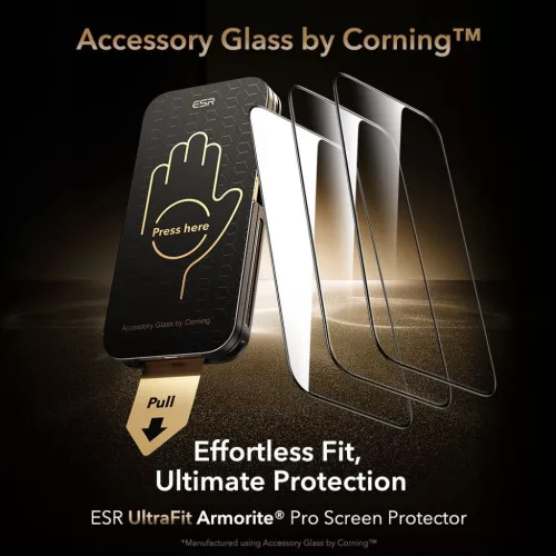  iPhone 17 Pro Max átlátszó ESR UltraFit Armorite Pro edzett üveg -4894240287927 2 kép