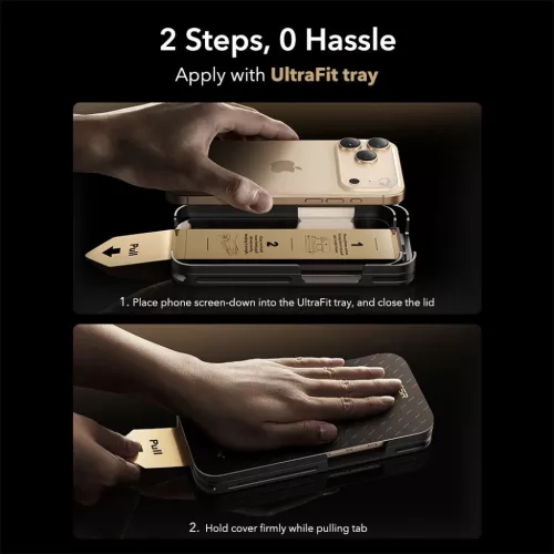  iPhone 17 Pro Max átlátszó ESR UltraFit Armorite Pro edzett üveg -4894240287927 5 kép