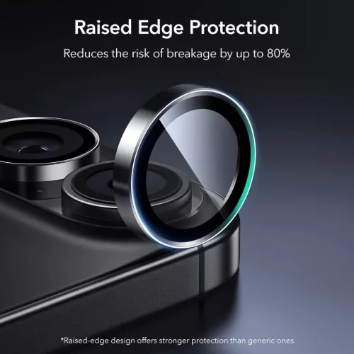  iPhone 16 / 16 Plus / 17 Fekete ESR Armorite Kamera Védő üvegfóli-4894240286180 3 kép