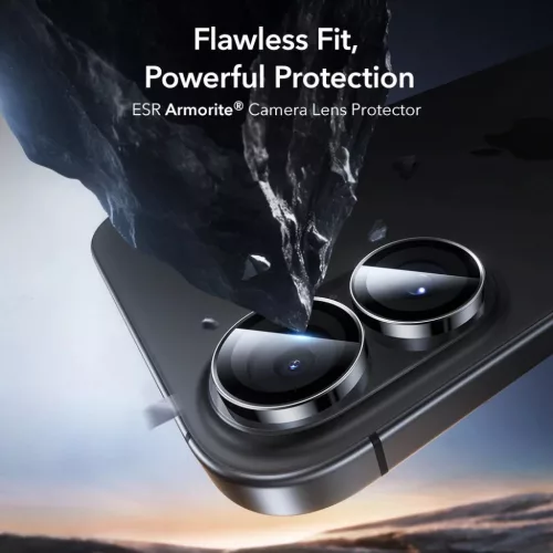  iPhone 16 / 16 Plus / 17 Fekete ESR Armorite Kamera Védő üvegfóli-4894240286180 9 kép