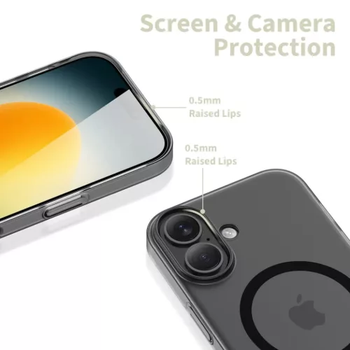  iPhone 17 Magsafe matt/fekete Tech-protect Magslim tok-5906302319732 3 kép