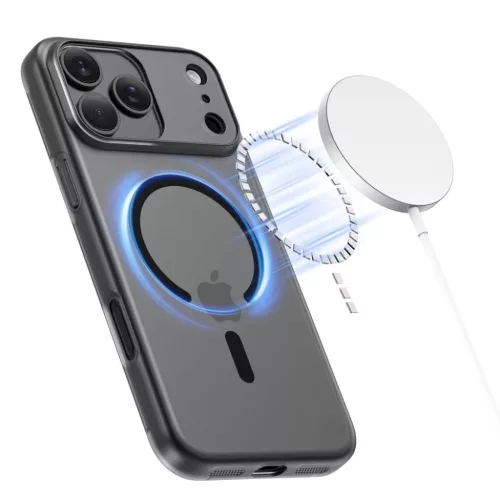  iPhone 17 Pro Max Matt/Fekete Tech-protect Magslim Magsafe tok-5906302319763 2 kép