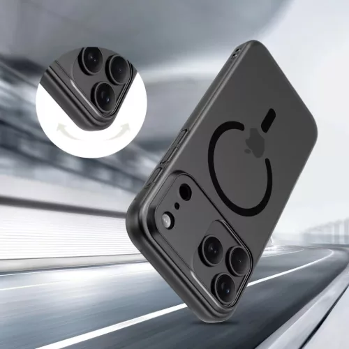  iPhone 17 Pro Max Matt/Fekete Tech-protect Magslim Magsafe tok-5906302319763 5 kép