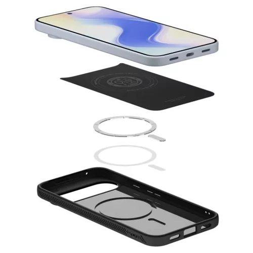 Google Pixel 10 Pro Spigen Liquid Air Mag Magsafe Matte Black tok-8800283307566 10 kép
