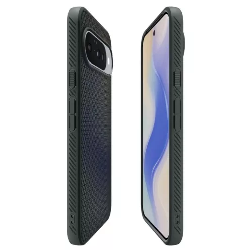 Google Pixel 10 Pro Spigen Liquid Air Mag Magsafe tok Abyss Zöld-8800283307573 7 kép