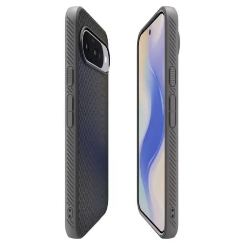 Google Pixel 10 Pro Spigen Liquid Air Mag Magsafe tok Márvány Szürk-8800283307580 7 kép