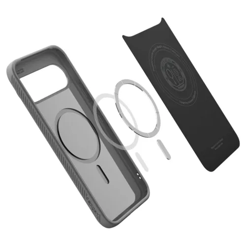 Google Pixel 10 Pro Spigen Liquid Air Mag Magsafe tok Márvány Szürk-8800283307580 8 kép