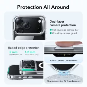 iPhone 17 Pro Esr Classic Hybrid Kickstand Magsafe átlátszó tok-4894240283325 2 kép