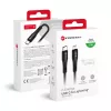 FORCELL F-ENERGY C346 kábel Type C - Lightning PD 3A 27W Szilikon 1 m fekete