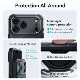iPhone 17 Pro ESR Cyber Kickstand Magsafe fekete tok-4894240283622 2 kép