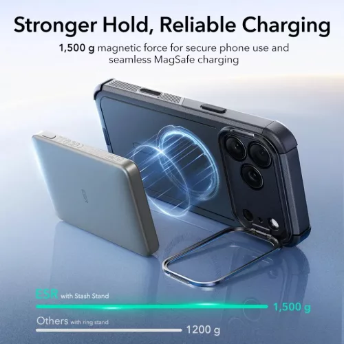 iPhone 17 Pro ESR Cyber Kickstand Magsafe fekete tok-4894240283622 4 kép