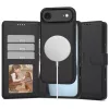 iPhone 17 Air Tech-protect Wallet Magsafe tok Mat Fekete