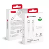 FORCELL F-ENERGY C346 Type C - Lightning kábel 3A 27W Szilikon 1 m fehér