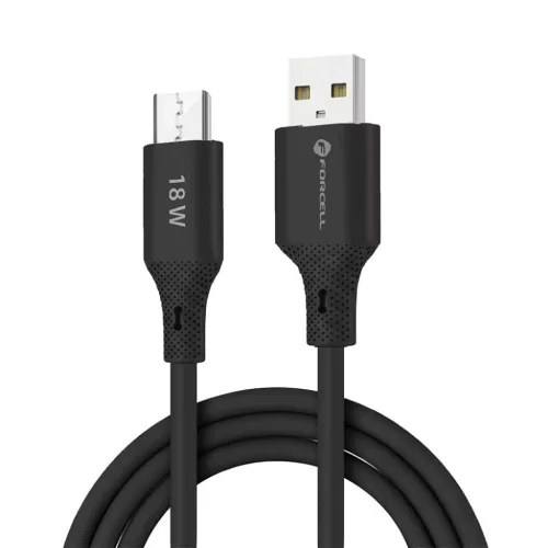 FORCELL F-ENERGY C341 kábel USB A-Micro USB QC3.0 2,4A 18W Szilikon 1-5903396395338 9 kép
