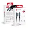 Forcell F-Energy C274 Type-C kábel Type C-ről Type C-re QC4.0 PD 3A 60W Digitális 1,2 m fekete