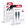 FORCELL F-ENERGY C277 kábel Type C to Type C QC4.0 PD 5A 100W Digitális 1,2 m fekete