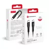 USB-C FORCELL F-ENERGY C347 kábel Type C - Type C QC4.0 PD 5A 100W Szilikon 1 m fekete