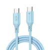 FORCELL F-ENERGY C344 kábel Type C to Type C QC4.0 PD 3A 60W Szilikon 1 m kék