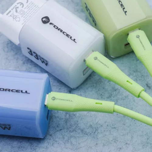 FORCELL F-ENERGY C347 Type-C - Type-C QC4.0 PD 5A 100W Szilikon 1 m z�-5903396395444 10 kép