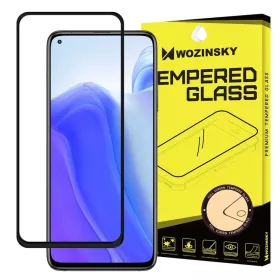   Xiaomi Redmi Note 9T 5G / Redmi Note 9 5G fekete keretes üvegfólia Wozinsky Super Tough kijelzővédő