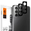 Spigen Optik.TR 2x kameralencsevédő 9H üveg Samsung S21 fekete