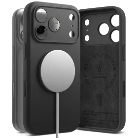   iPhone 17 Pro Max Ringke Szilikon Mágneses Magsafe Fekete tok