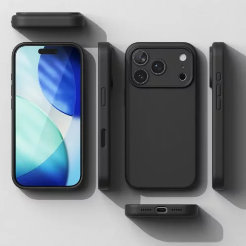 iPhone 17 Pro Max Ringke Szilikon Mágneses Magsafe Fekete tok-8800328810402 7 kép