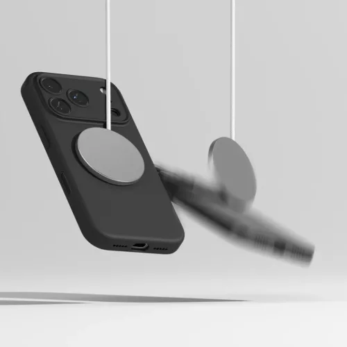 iPhone 17 Pro Max Ringke Szilikon Mágneses Magsafe Fekete tok-8800328810402 8 kép