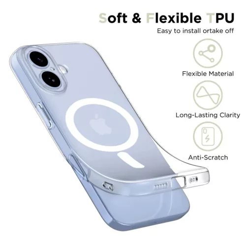 iPhone 17 Tech-protect Flexair Magsafe átlátszó tok-5906302319497 3 kép