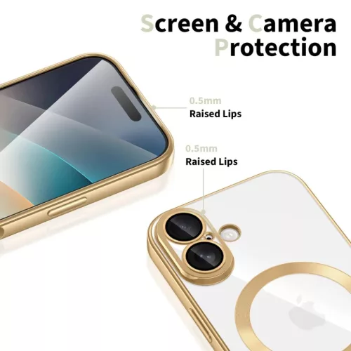 iPhone 17 Tech-protect Magflex Magsafe Shiny Arany tok-5906302319695 3 kép