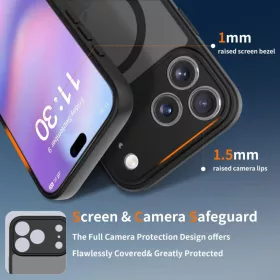 iPhone 17 Pro Max Tech-Protect BasicMag Magsafe tok Matt Fekete-5906302319848 2 kép