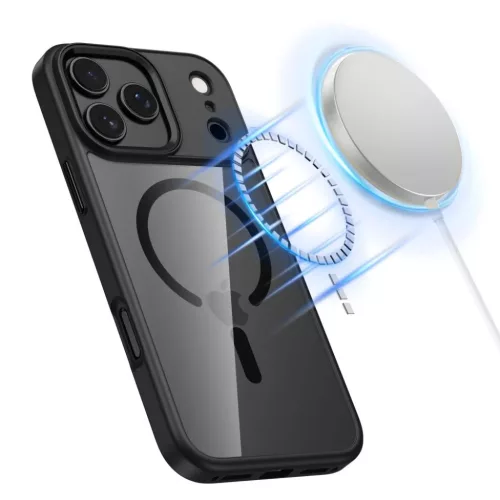 iPhone 17 Pro Max Tech-protect Magmat Magsafe fekete/átlátszó tok-5906302330003 2 kép