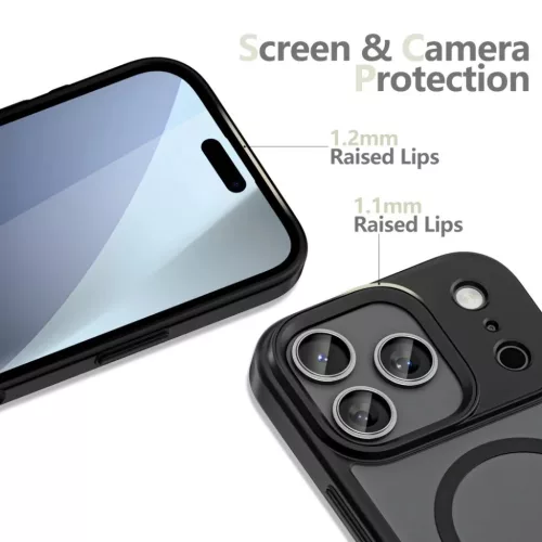 iPhone 17 Pro Tech-protect Magmat Xt 4-darabos Magsafe matt fekete tok-5906302330034 3 kép