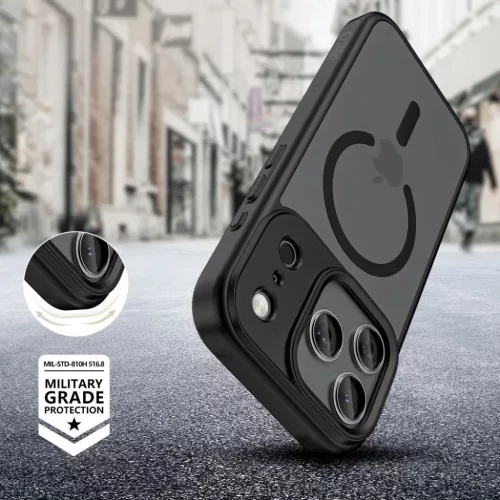 iPhone 17 Pro Tech-protect Magmat Xt 4-darabos Magsafe matt fekete tok-5906302330034 6 kép