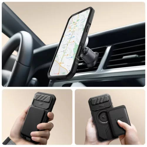 iPhone 17 Air Tech-protect Kevlar Magsafe fekete tok-5906302331628 2 kép