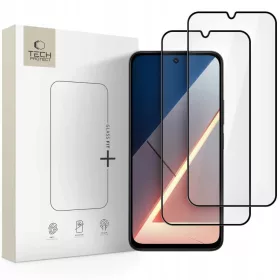   Xiaomi Poco M7 Tech-protect Glass Fit+ 2-pack fekete üvegfólia