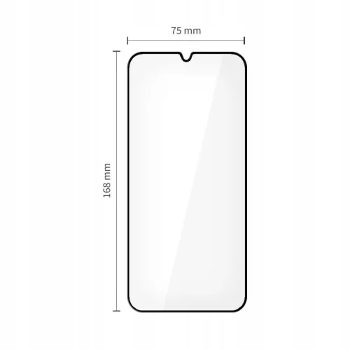 Xiaomi Poco M7 Tech-protect Glass Fit+ 2-pack fekete üvegfólia-5906302332625 2 kép