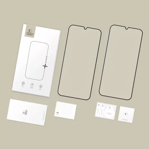 Xiaomi Poco M7 Tech-protect Glass Fit+ 2-pack fekete üvegfólia-5906302332625 7 kép