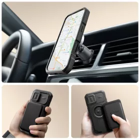 iPhone 17 Tech-protect Kevlar Magsafe tok Fekete-5906302331611 2 kép