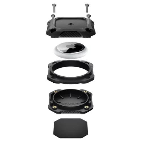 Apple AirTag 1 / 2 Spigen Tough Armor fekete-8800283309164 7 kép