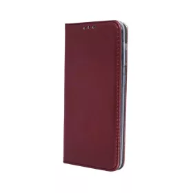 Mágneses bőr fliptok SAMSUNG GALAXY A12 burgundy-5900495896414 2 kép