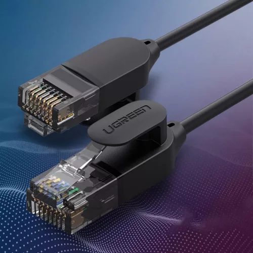 Ugreen Ethernet patchcord kábel RJ45 Cat 6A UTP 1000Mbps 10m fekete (-6957303876563 8 kép