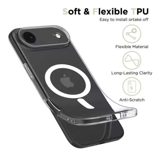 iPhone 17 Air Tech-protect Flexair Magsafe tok Clear-5906302319503 3 kép