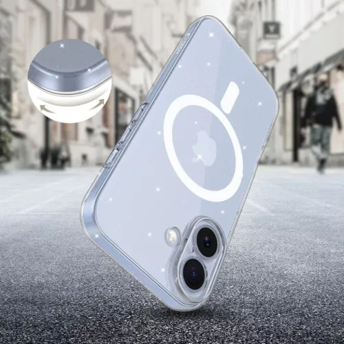 iPhone 17 Tech-protect Flexair Magsafe Glitter tok-5906302319534 5 kép