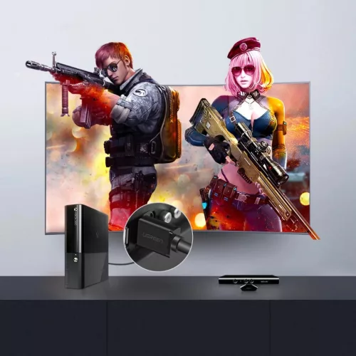 Ugreen HDMI kábel 4K 60Hz 3D 1m fekete (HD104 10106)-6957303811069 7 kép